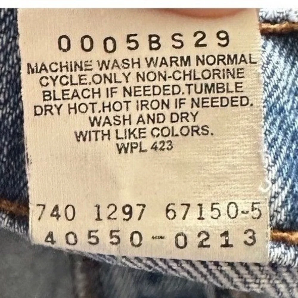 Vintage 90s Levi's 550 Orange Tab Relaxed Fit Jeans Dec 1997 36x34‎